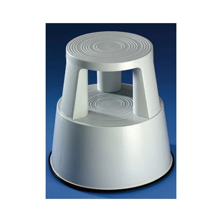 Tabouret roulant plastique gris clair H. mit/sans charge 425/430 mm D. oben 290 Usine Directe