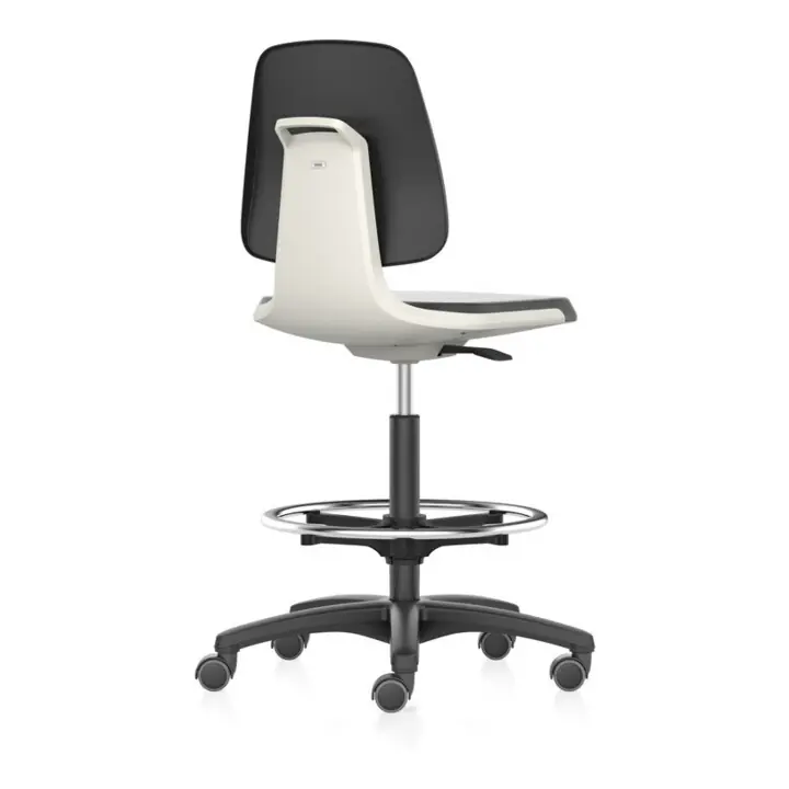 bimos Chaise de travail Labsit 4, PU blanc Hauteur d'assise 560-810 mm Prix Promo
