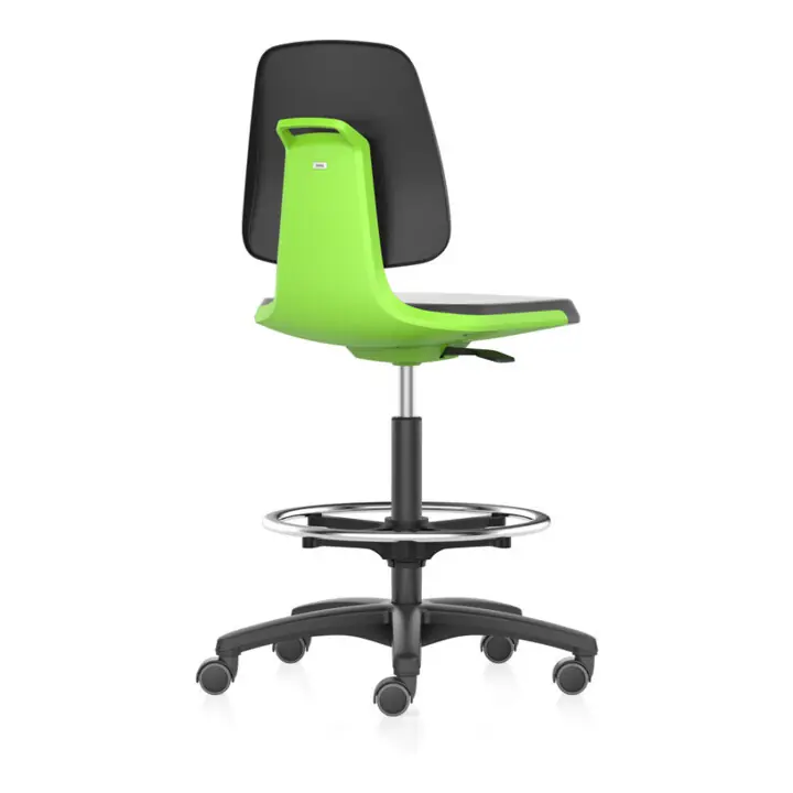 Livraison Mondiale bimos Chaise de travail Labsit 4, cuir K vert Hauteur d'assise 560-810 mm