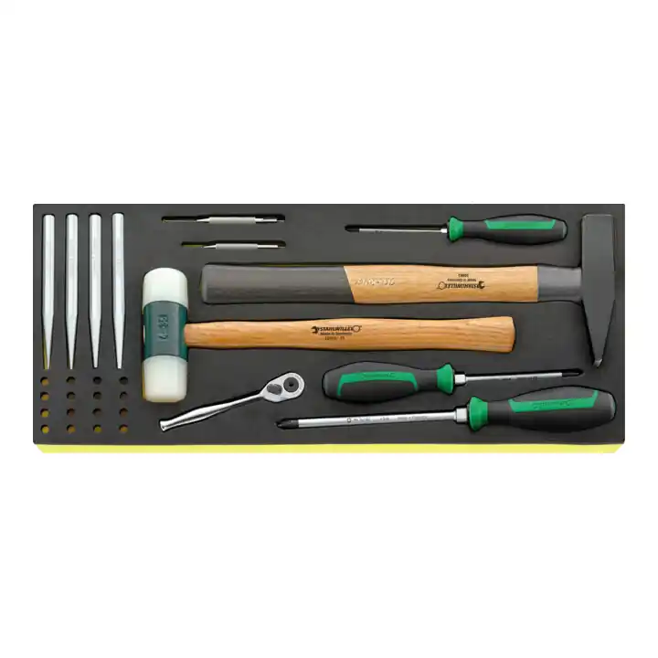 Bon Marché Kit d&rsquo;outils dans caisse à outils Stahlwille «Line Maintenance Set» 13216/4, 122 pièces