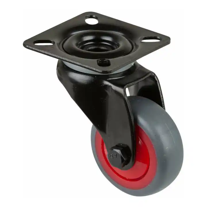 Super Prix BS Rollen Roulette pivotante A800.A85.03 avec plaque, Ø 50, l 20 mm 50 kg TPR