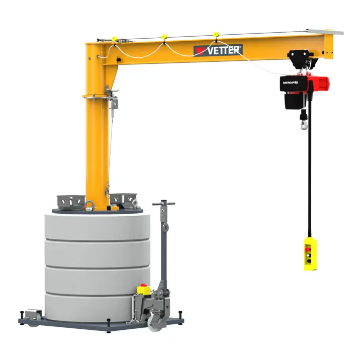 Pas Cher Vetter Grue pivotante mobile sur colonne MOBILUS MOB12-PR2,5-5,0 Palan électrique à chaîne 250kg, 5,0m