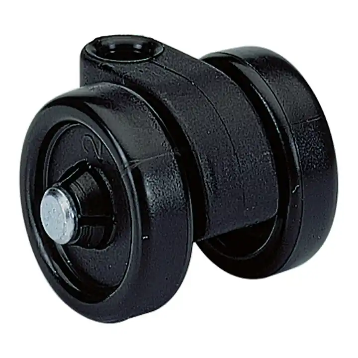 Exclusif Hettich Roue pivotante pour sols durs Systema Top 2000 46414 plastique noir