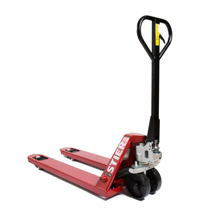 Meilleure Vente Transpalette STIER 2500 kg, longueur des fourches 1150 mm, pneus en nylon
