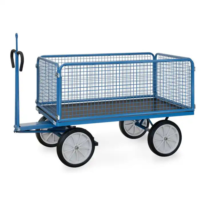 Top Vente fetra Chariot à plate-forme manuelle 6435V avec anneau d'attelage