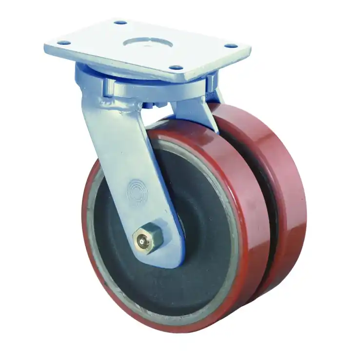 Roulette double pour charges lourdes S100.C10.250 Roulette pivotante BS Rollen Meilleur Prix