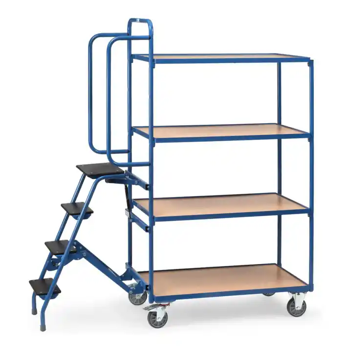 fetra Chariot de préparation de commandes 2108 - force 250kg pneus TPE Exclusif