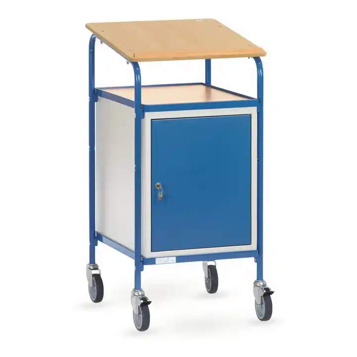 Garantie Incluse fetra Pupitre roulant 5836 avec surface d'écriture et armoire en acier