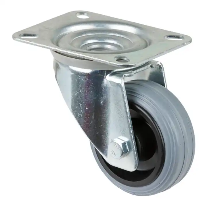 Authentique BS Rollen Roulette pivotante, diamètre 80 mm L400.B46 50kg, acier galvanisé