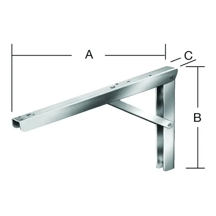 VORMANN Porte-plats pliant Multi Line L270xP400mm acier, blanc, revêtu Retour Gratuit
