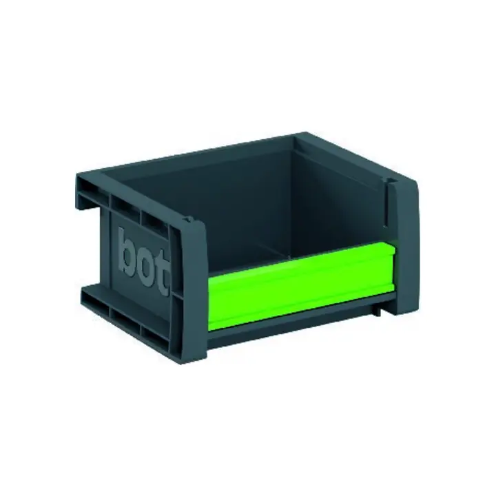Boîtes de rangement ouvertes L198xl130xH90mm PP gris anthracite Prix Promo