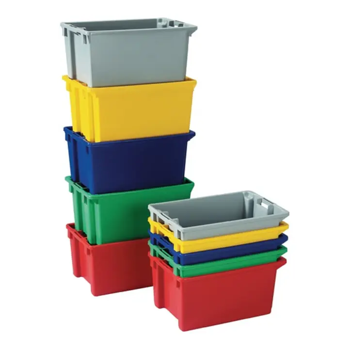 Bacs gerbables-emboîtables PP rouge L590xl380xH202mm Prix Cassé