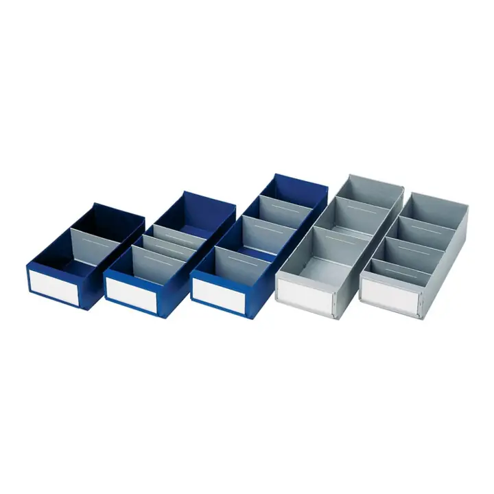 Acheter En Ligne Boîtes de rangement p. étagère L300xl160xH100/112mm bleu PS LA-KA-PE