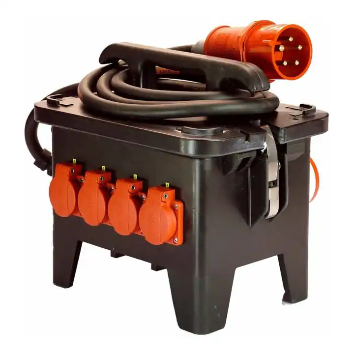 Must-Have as-Schwabe Distributeur de courant de chantier M2 400V en caoutchouc plein