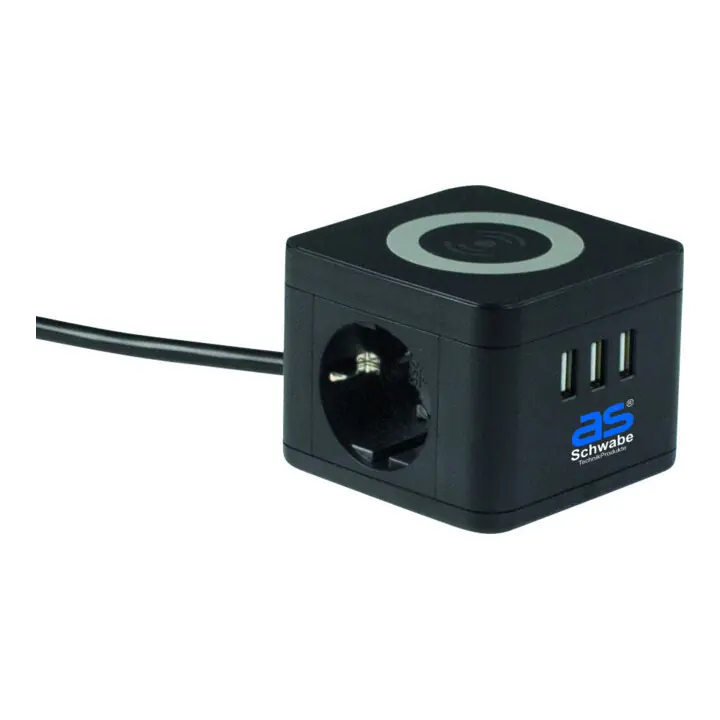 as-Schwabe Bloc multiprises, 2 prises, IP 20 Authentique