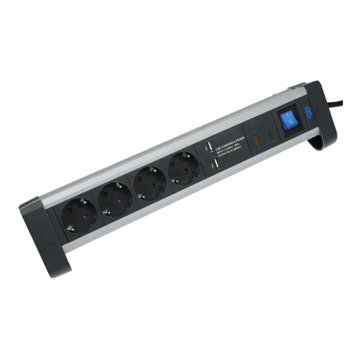 as-Schwabe Multiprise 4 prises ALUX avec support de table Prix Choc