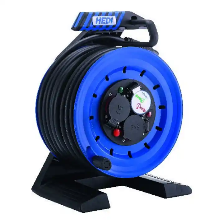 HEDI Enrouleur de câble tout plastique 30m prise type E H07RN-F 3G2,5 Prix Réduit