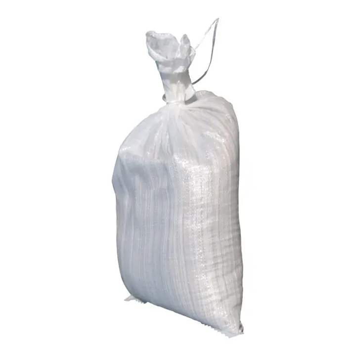 Marque Sac de sable en tissu PP blanc 400x600mm avec lien de fixation