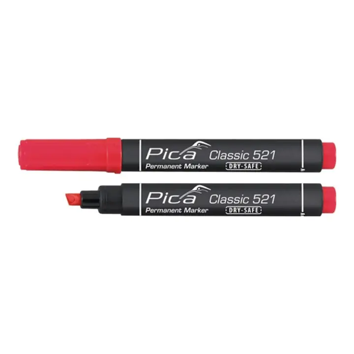 Expédition Rapide Marqueur permanent Classic INSTANT WHITE rouge graduation 2 - 6 mm pointe coniqu