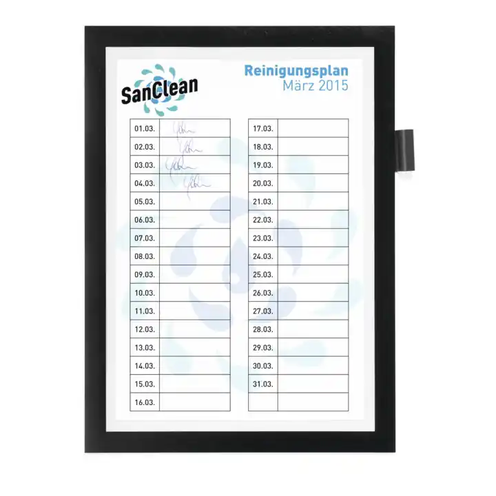 Cadre magnétique DIN A4 noir autocollant, front ouvert 1un./sachet DURABLE Prix Promo