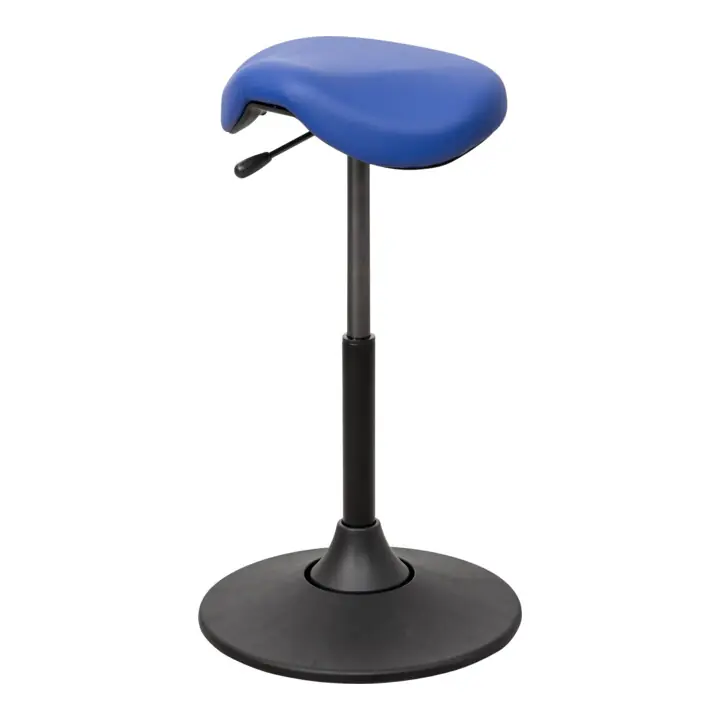 Top Qualité Tabouret multiposition STIER avec siège-selle bleu, hauteur d'assise 510-700 mm