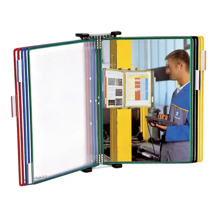Set de supports muraux 1 x 10 tableaux de présentation rouge/bleu/jaune/vert/noir Livraison Gratuite