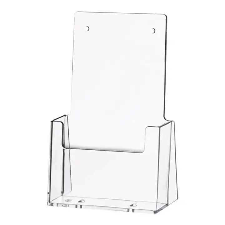 Achat Immédiat Porte-prospectus de table 1/3 DIN A4/C6 long plastique transparent autonome HELI