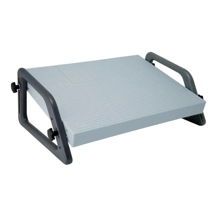 Produit De Marque Repose-pieds gris clair, RAL 7035 B490xP350xH210 mm ajustage de la H. en continu