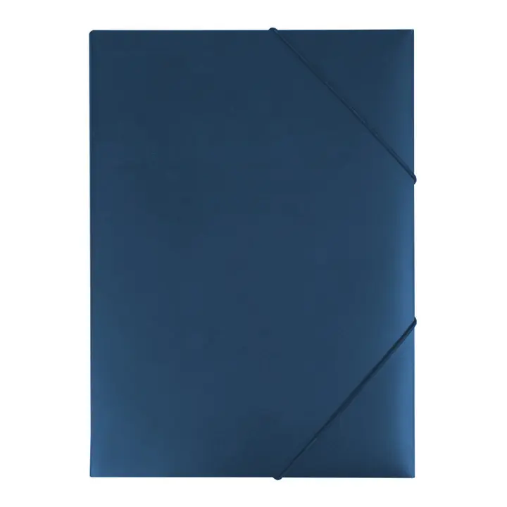 Achat Immédiat Fardes à rabats Eichner PP A3 + 3 rabats à ailettes et élastique de serrage en coin bleu