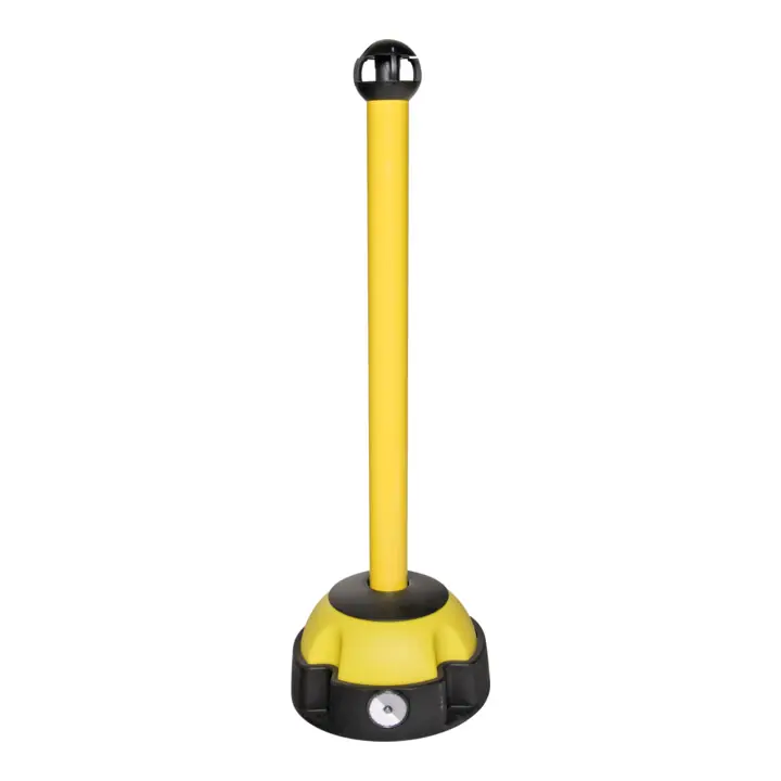 Offre Spéciale Support d'avertissement Moravia MORION couleur jaune 60 x 975 mm pied noir/jaune