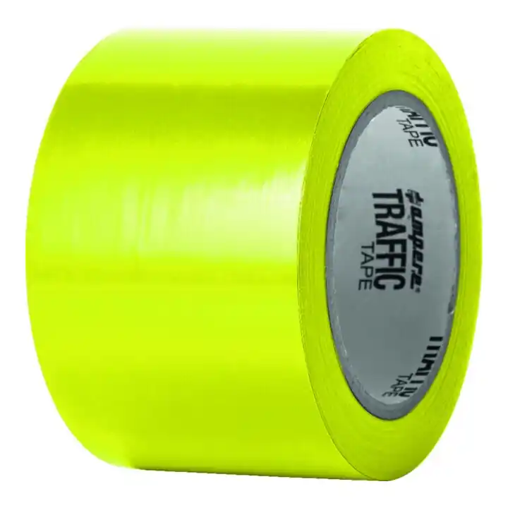 Premium A.M.P.E.R.E. Ruban de signalisation standard 0,15 mm Épaisseur 75 mm x 33 m Jaune