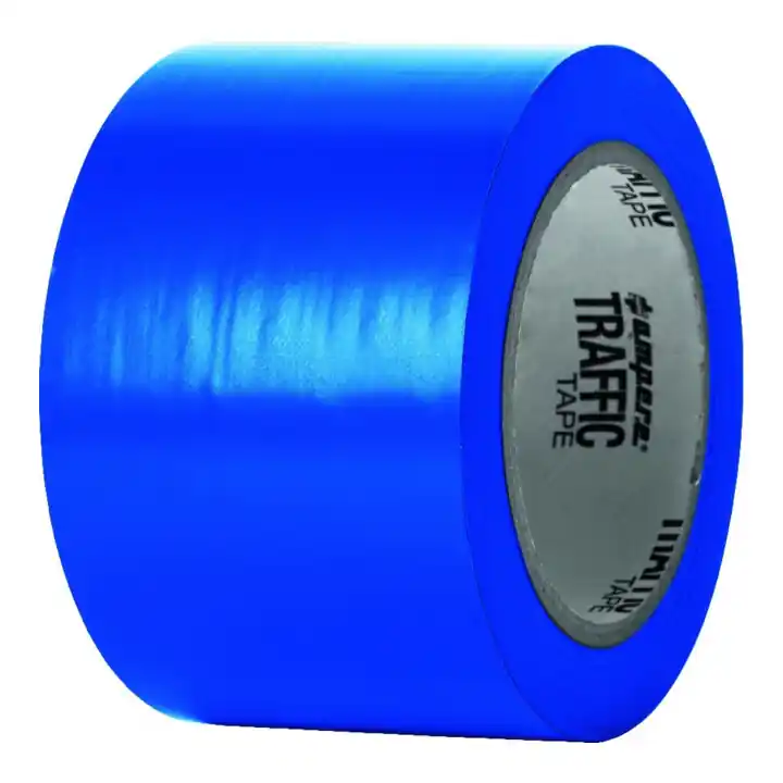 Meilleur Choix A.M.P.E.R.E. Traffic Tape Standard 0,15 mm épaisseur 75 mm x 33 m bleu
