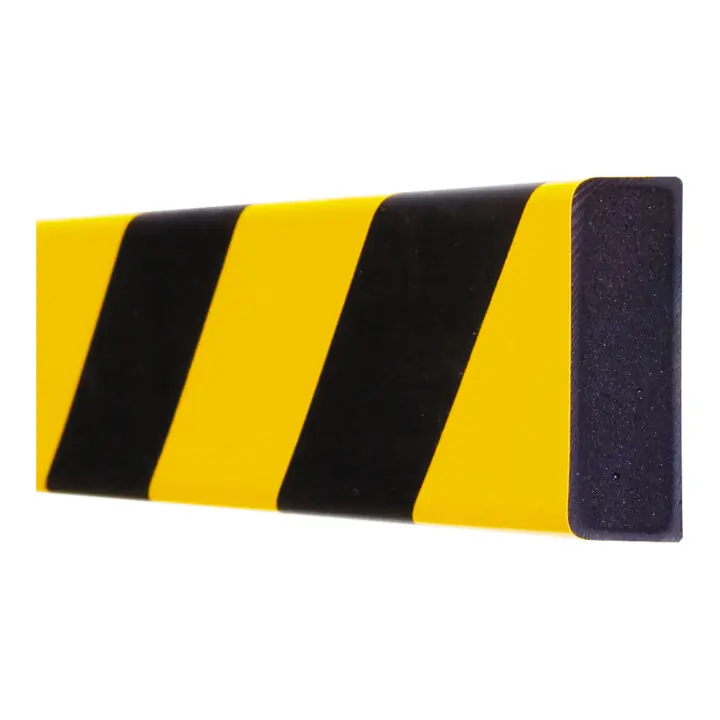 Moravia protection antichoc MORION rectangulaire 20 x 60 mm longueur 1000mm jaune/noir percé Marque