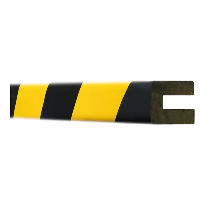 Original Protection antichoc Moravia MORION protection de profil rectangulaire 30 x 25 x 8 mm longueur 1000 mm noir/jaune