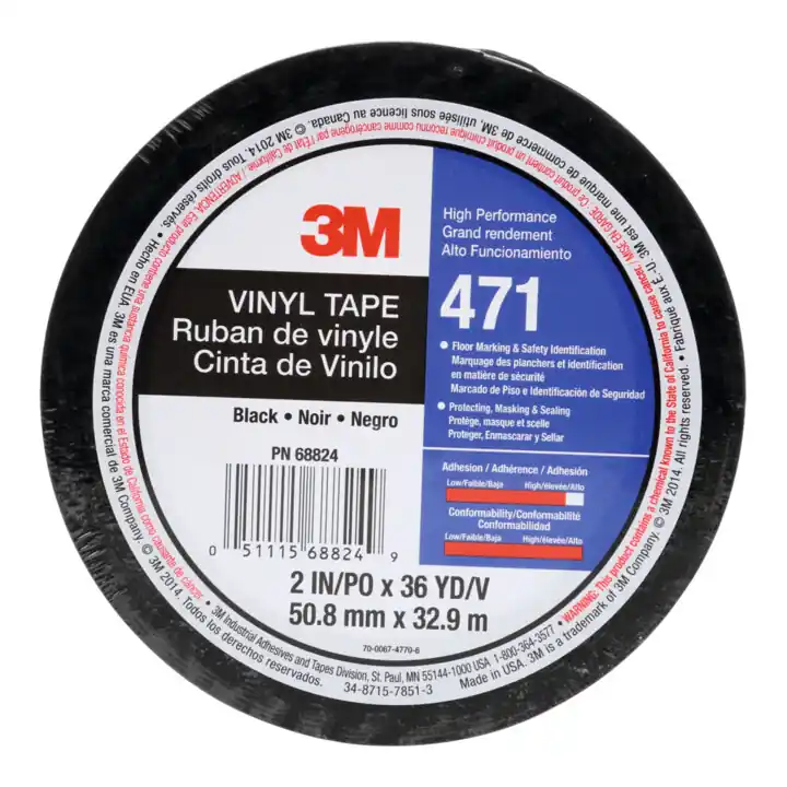 3M Rubans adhésifs en PVC doux, Couleur: BLACK Livraison Mondiale