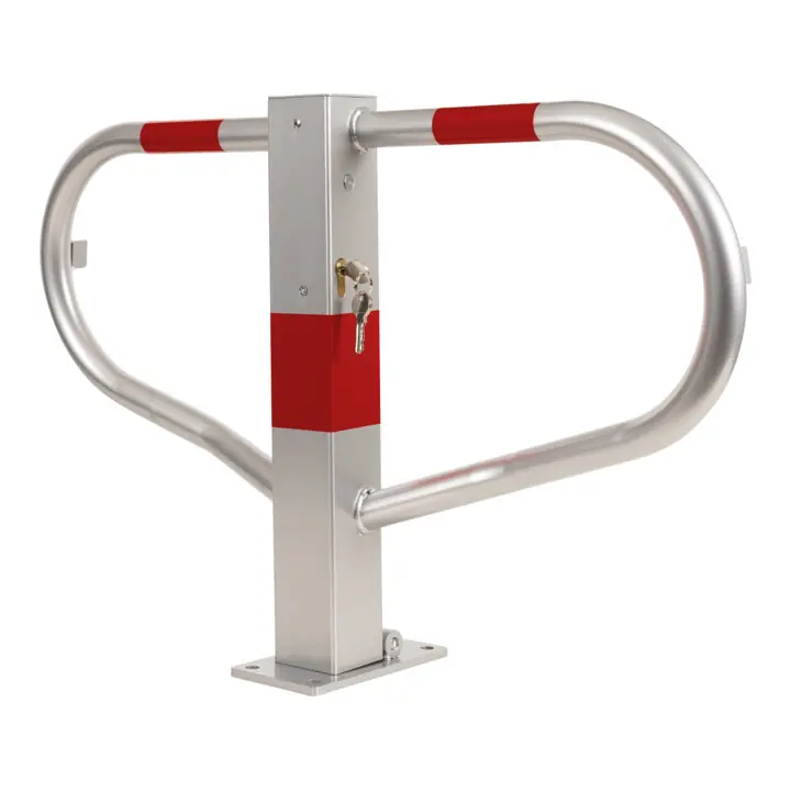 Quantité Limitée Arceau de parking rabattable STIER avec cadenas à cylindre, HxlxP 512x775x190 mm