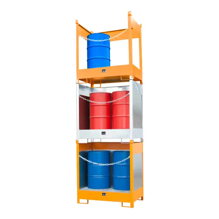 Palette d'empilage de fûts Bauer Südlohn FSP-2 G, galvanisé à chaud Commande En Gros