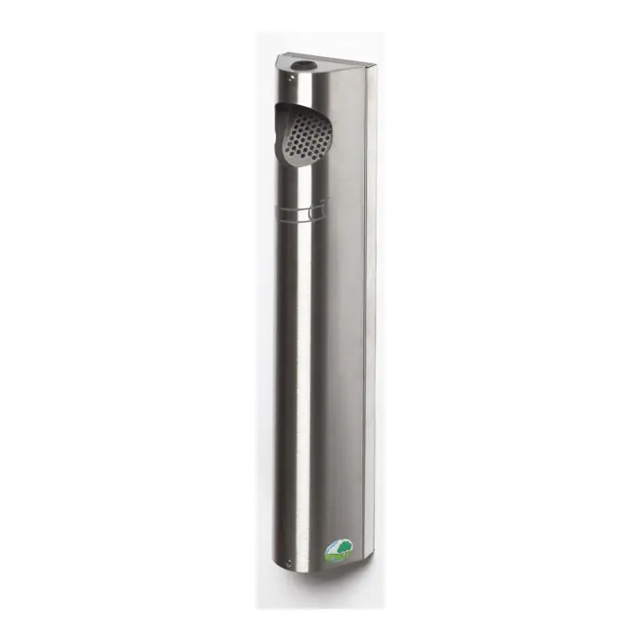 Cendrier mural B12 INOX, console INOX avec serrure Var Expédition Rapide