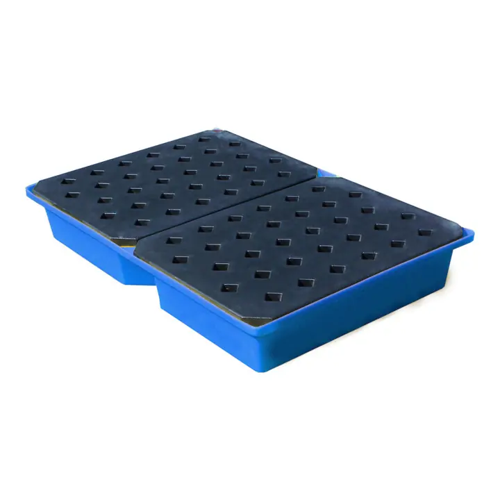 Artisanat Bac de rétention PE avec grille pour petits récipients 119,5x79,5x18,5 cm