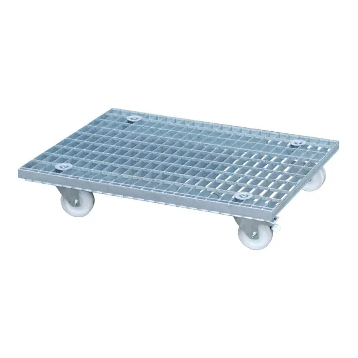 Populaire Chariot à caillebotis Bauer Südlohn GRW-II, galvanisé à chaud