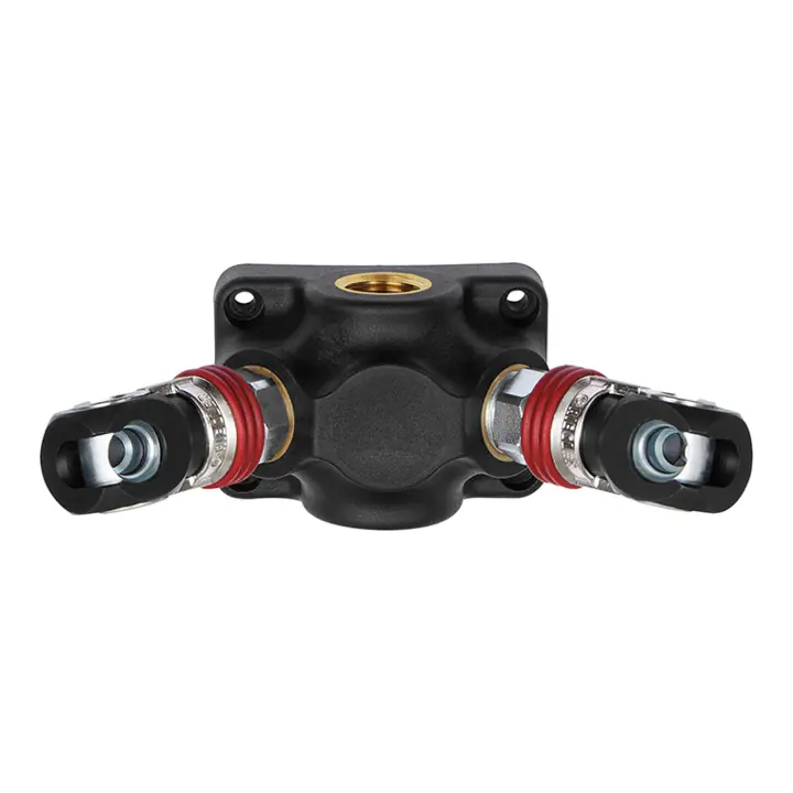 Riegler Boîte d'extrémité, 3 raccords pivotants NW 7,2, max. 12 bar air Meilleur Prix