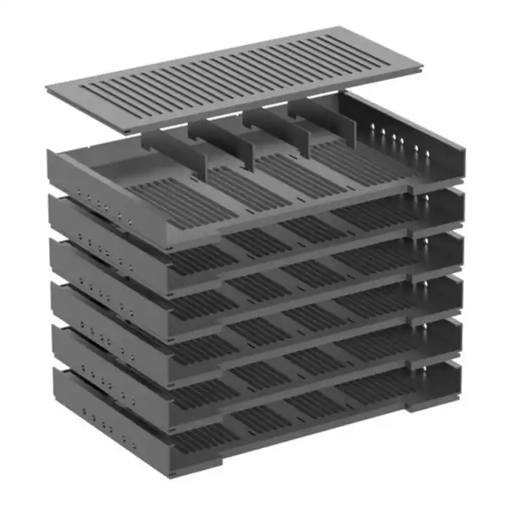 Authentique Hettich Tiroir en acier pour formulaires avec séparateurs Systema Top 2000 75498 KF noir
