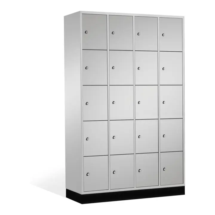 C+P Armoire d'intro, 20 compartiments, H1950xL1220xP500mm Avant Corps gris clair Corps gris clair Gris clair Soldes