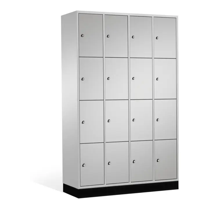 C+P Armoire d'intro, 16 compartiments, H1950xL1220xP500mm Avant Corps gris clair Corps gris clair Gris clair Soldes
