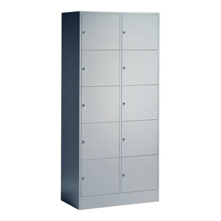 caisson de ventilation C+P sur socle, 10 étagères, H1950xL900xP480mm avant gris clair corps gris clair gris clair Petit Prix