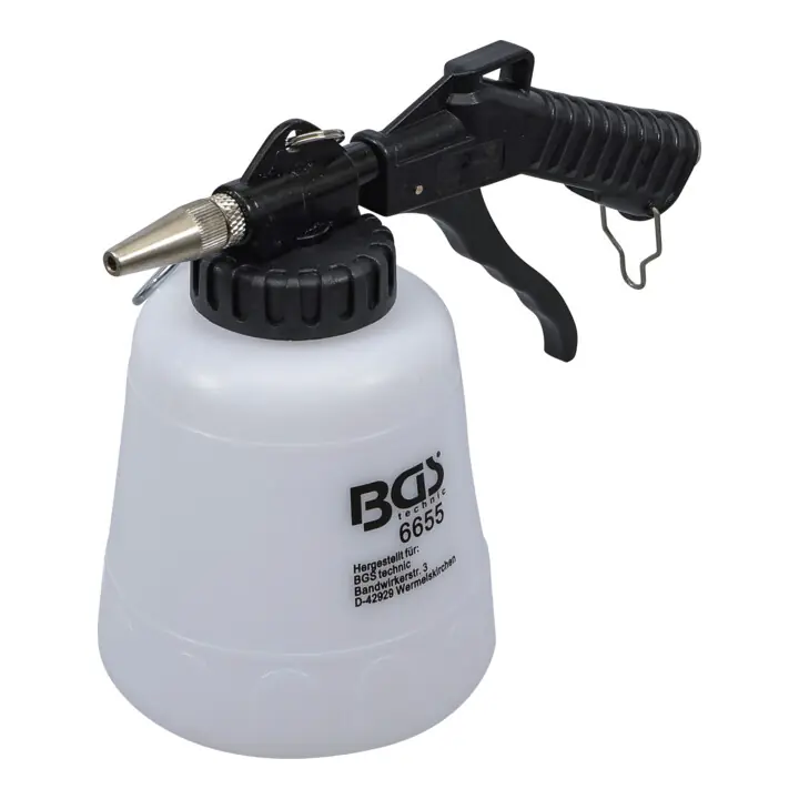 Pistolet de sablage au bicarbonate de soude à air comprimé 1 l BGS Fait Main