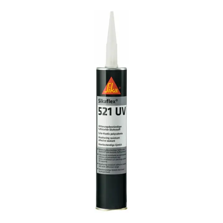 Mastic hybride PU 300ml cartouche blanc Sikaflex 521 UV Solde