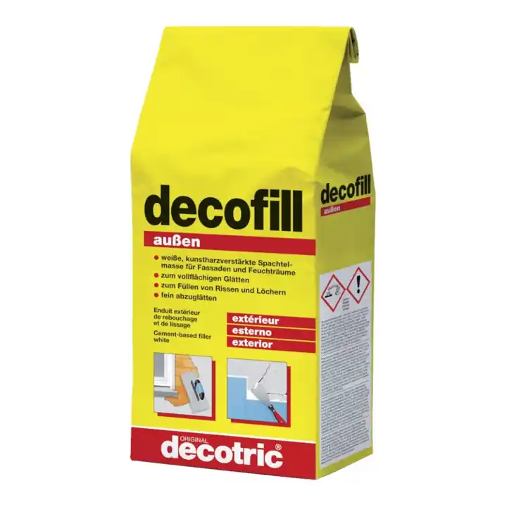 decofill Enduit de rebouchage 1 kg, extérieur decotric Retour Gratuit