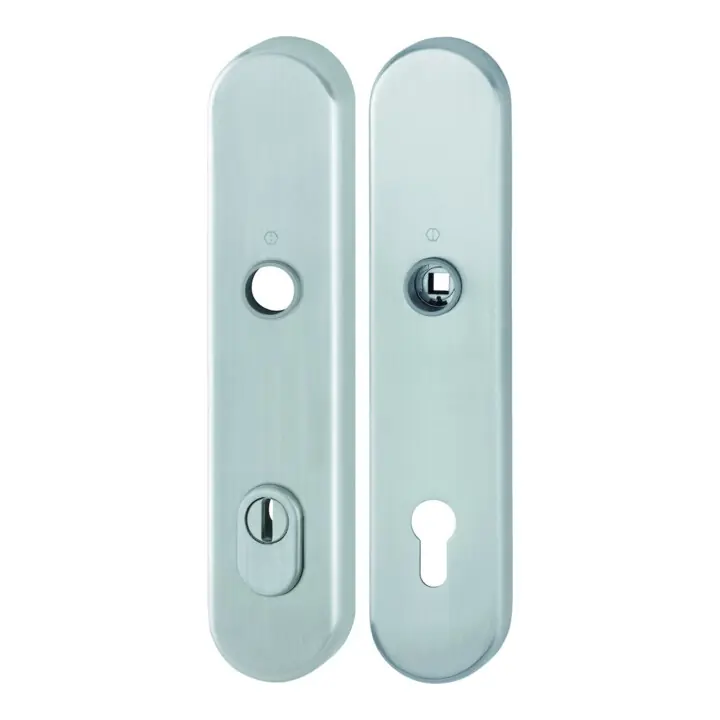 HOPPE Plaque de protection longue, paire E3332ZA/3310 ES1 (SK2) acier inox, F69 Seulement Aujourd’hui