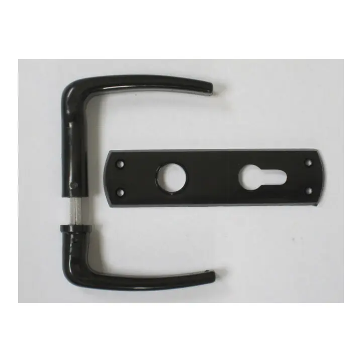 Set de poignées Serrure universelle PZ noir 55mm VK 8mm Remise